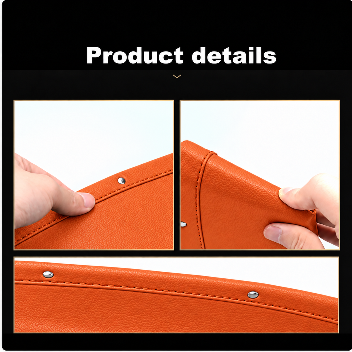 Car Seat Gap Organizer 2-Pack in Brown, product details