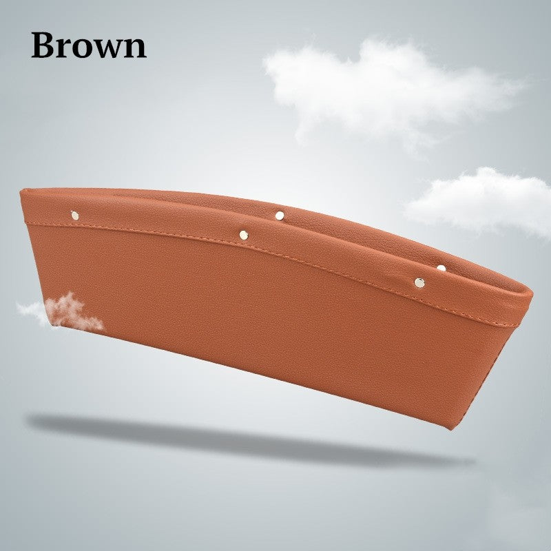 Car Seat Gap Organizer 2-Pack in Brown