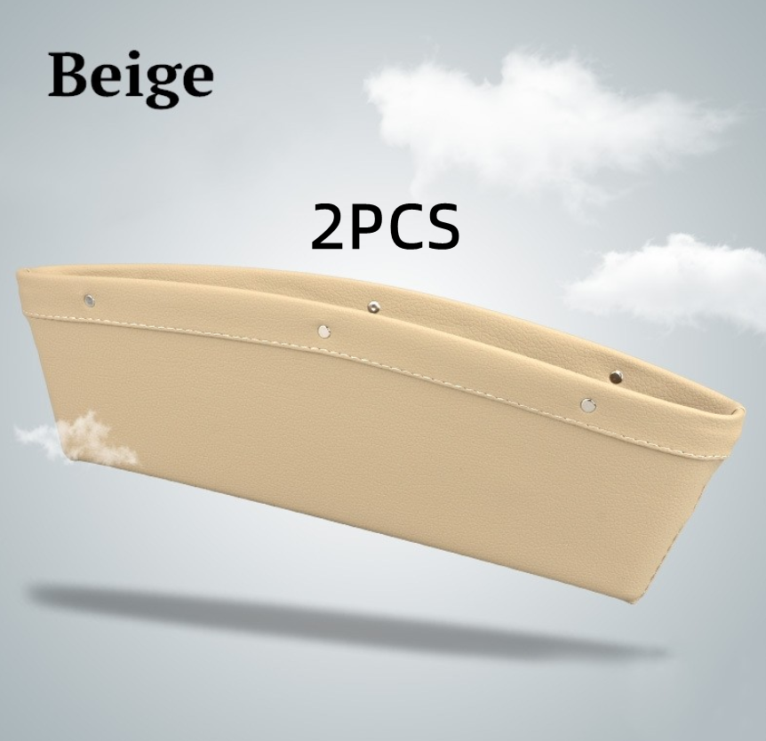 Car Seat Gap Organizer 2-Pack in Beige, 2-pack