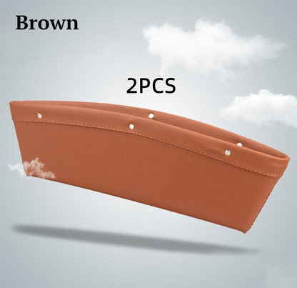 Car Seat Gap Organizer 2-Pack in Brown, 2-pack